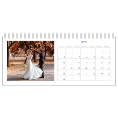 Calendarios de mesa — Clásico cobalto [Mayo]
