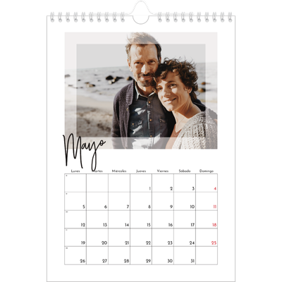 Calendario personalizado A4 — Marco transparente [portada]