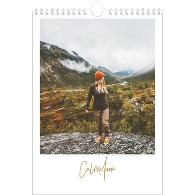 Calendario personalizado A4 — Texto en garabatos [portada]