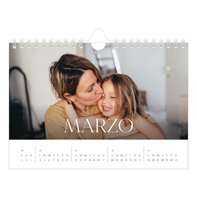 Calendario personalizado A5 — Doce grandes meses [Marzo]
