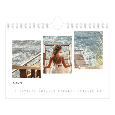 Calendario personalizado A5 — Fragmentos de viaje [Marzo]