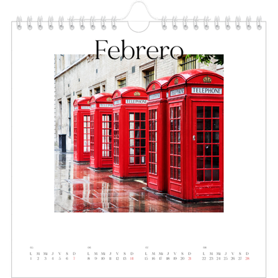 Calendarios Cuadrados — Mi diario de viaje [Febrero]