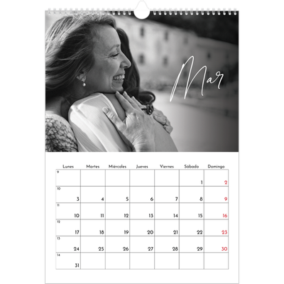 Calendarios A3 — Escritura elegante [Marzo]