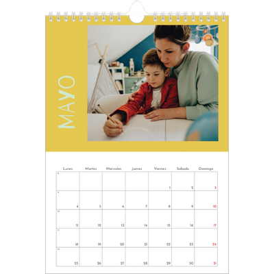 Calendario personalizado A4 — Divertido y colorido [portada]
