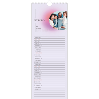 Calendario de cocina  — Degradado astrológico [Febrero]