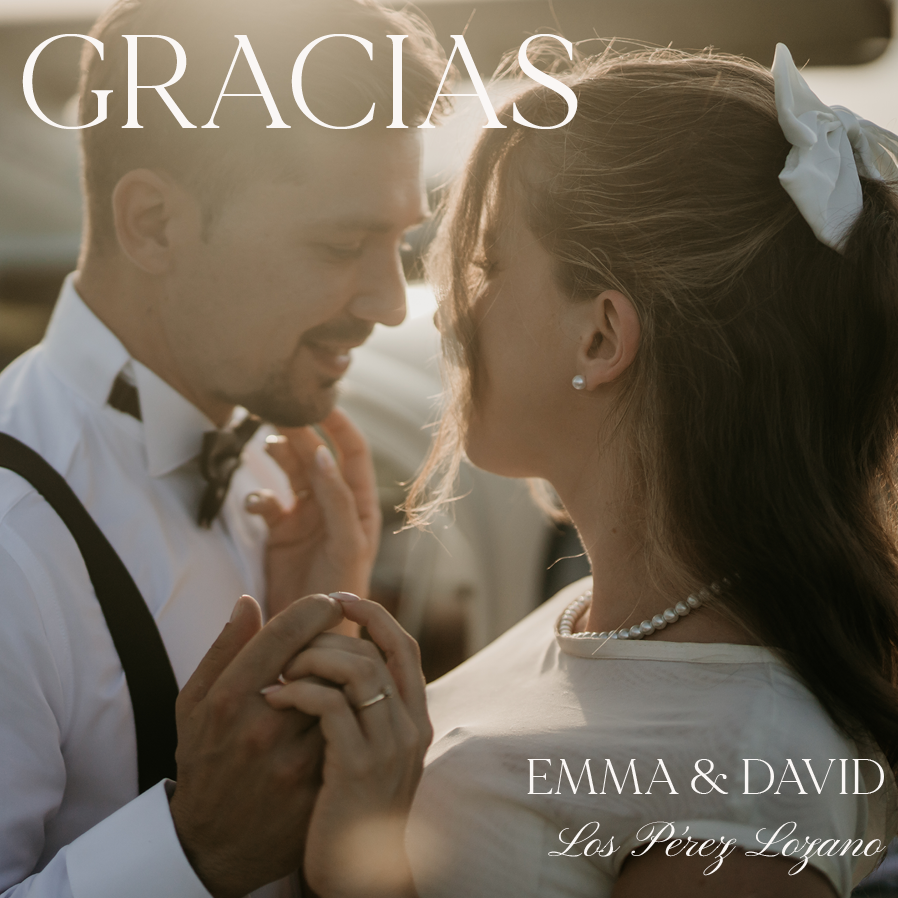 Tarjetas de agradecimiento — Tipografia y fotos