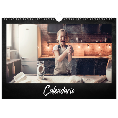Calendario A3 horizontal — Estilo de pizarra [portada]