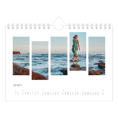 Calendario personalizado A5 — Fragmentos de viaje [Mayo]