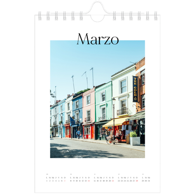 Calendario personalizado A5 — Mi diario de viaje [Marzo]