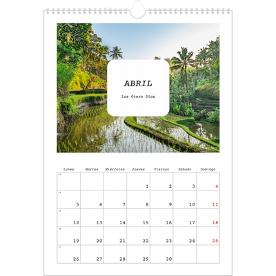 Calendarios A3 — La historia completa [Abril]