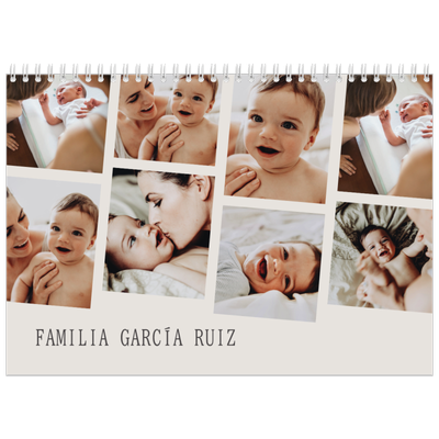 Calendario personalizado doble A4 — Recuerdos en movimiento [portada]