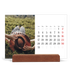 Calendario de mesa con base de madera - apaisado  — Escapada infinita [portada]