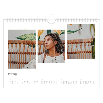 Calendario personalizado A4 horizontal  — Fragmentos de viaje