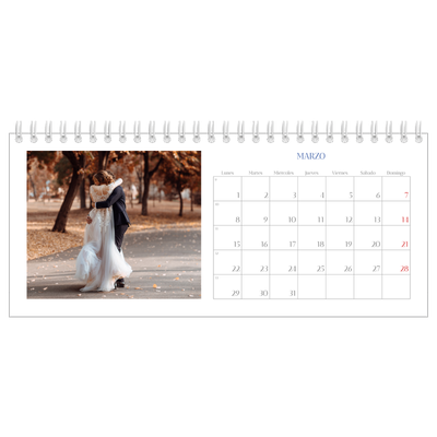 Calendarios de mesa — Clásico cobalto [Marzo]
