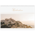 Calendario personalizado doble A4 — Banner de texto dorado [portada]