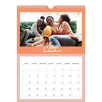Calendario personalizado A4 — Color y patrón [portada]