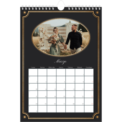 Calendario personalizado A4 — Clásico vintage [Marzo]