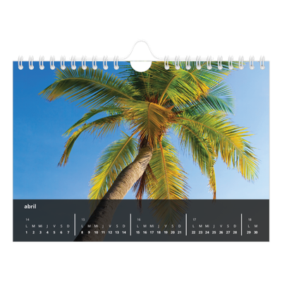 Calendario personalizado A5 — Complementos [Abril]