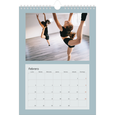 Calendario personalizado A4 — Neo Scandi [Febrero]