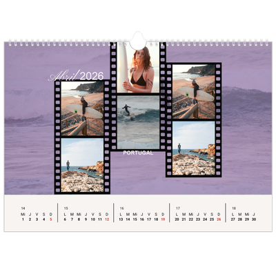 Calendario A3 horizontal — Pasión por la aventura [Abril]