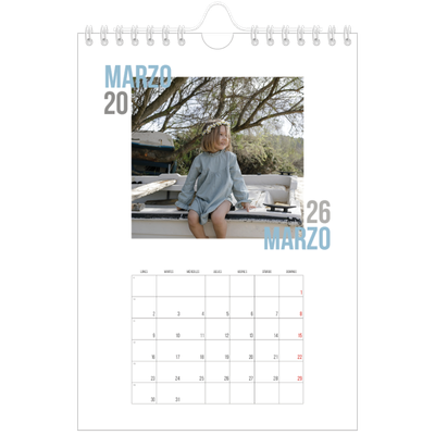 Calendario personalizado A5 — Tipo de pareja [Marzo]