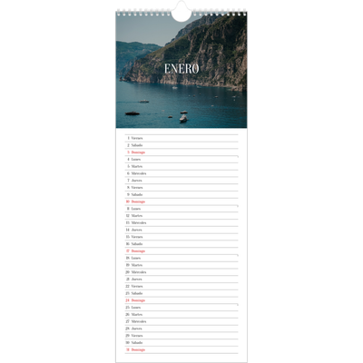 Calendario de cocina  — Escapada infinita [Enero]