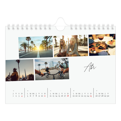 Calendario personalizado A5 — Descanso de la ciudad [Abril]