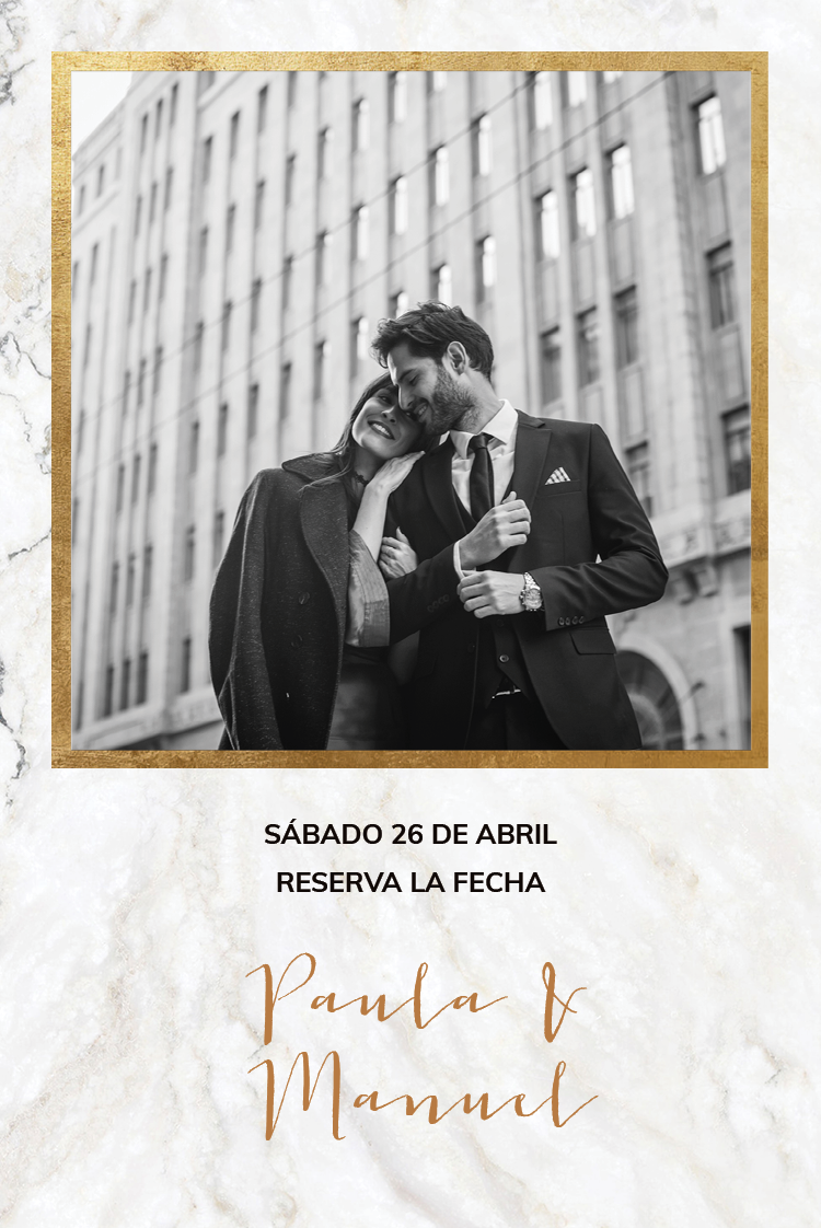 Save the date — Classic Marble