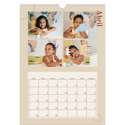 Calendarios A3 — Texto asimétrico [Abril]