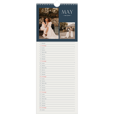 Calendario de cocina  — Pizarra y caligrafía [Mayo]