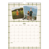 Calendario personalizado A4 — Patrones retro [Abril]