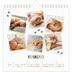Calendarios Cuadrados — Gatito juguetón [Febrero]