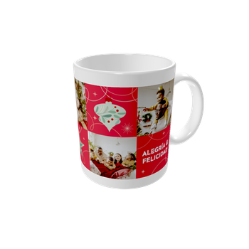 Tazas personalizadas — Formas festivas - rojo