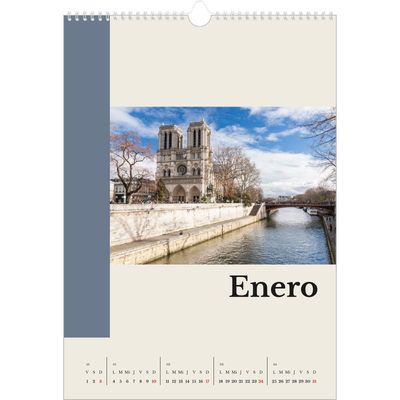 Calendarios A3 — Lugares del mundo [Enero]