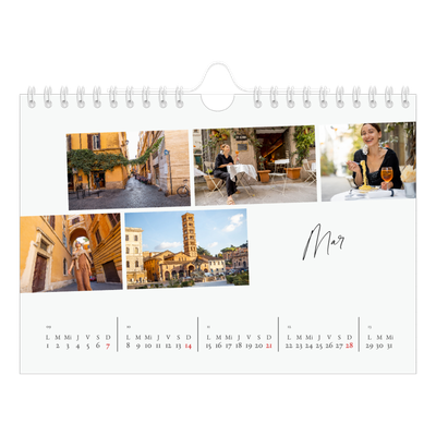 Calendario personalizado A5 — Descanso de la ciudad [Marzo]