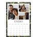 Calendario personalizado A4 — Tapiz floral [Enero]