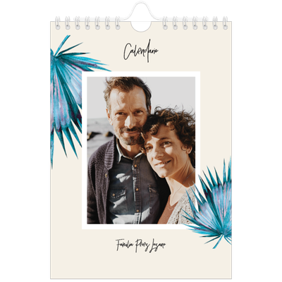 Calendario personalizado A5 — Flores pintadas [portada]