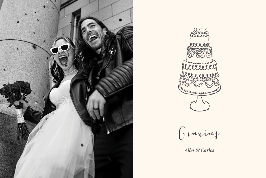 Tarjetas de agradecimiento — Ilustración minimalista