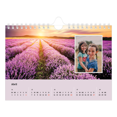 Calendario personalizado A5 — Cuatro estaciones [Abril]