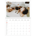 Calendario personalizado doble A4 — Reflejos rojos [Febrero]