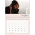 Calendario personalizado doble A4 — Texto superpuesto [Marzo]