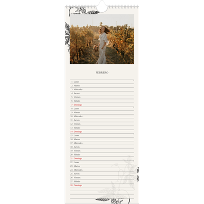 Calendario de cocina  — Tinta y hiedra [Febrero]