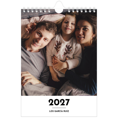 Calendario personalizado A5 — Letra destacada [portada]