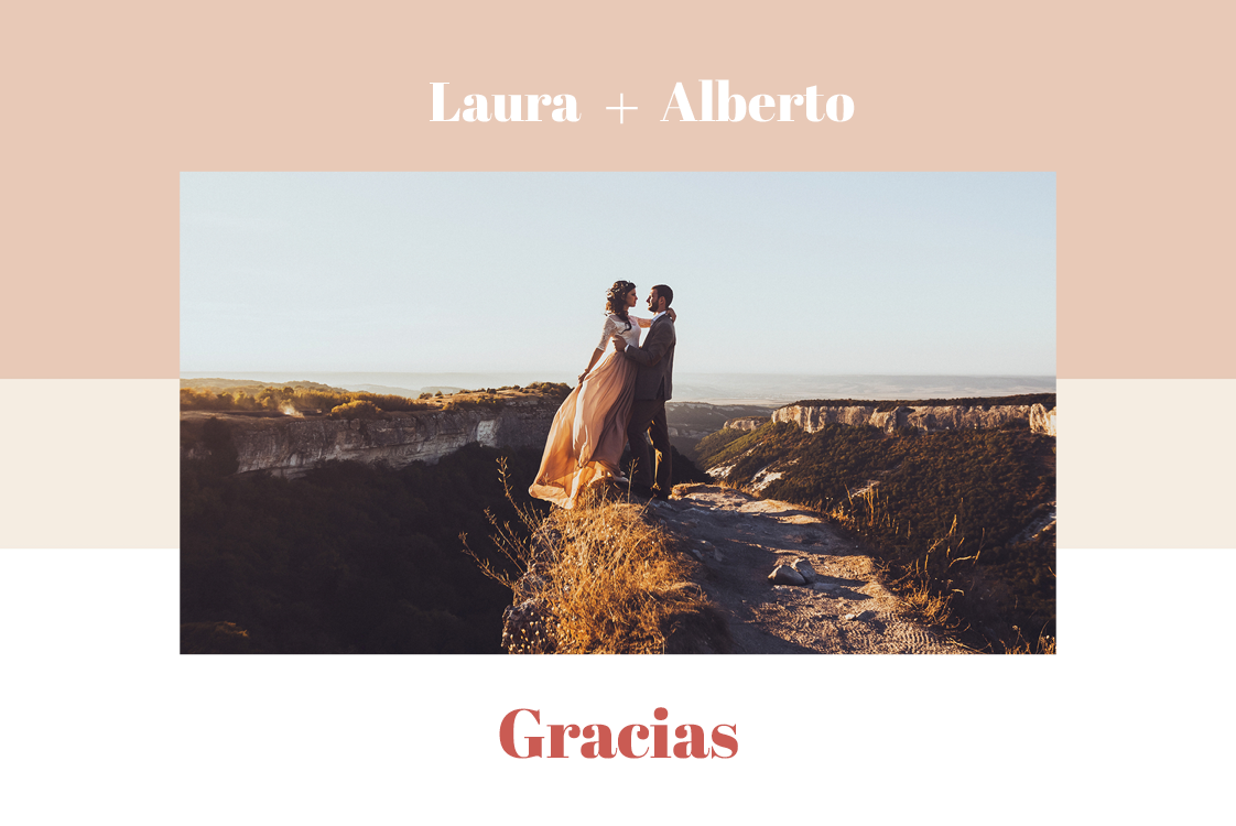 Tarjetas de agradecimiento — Tonos pasteles a rayas