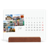 Calendario de mesa con base de madera - apaisado  — Descanso de la ciudad [Febrero]