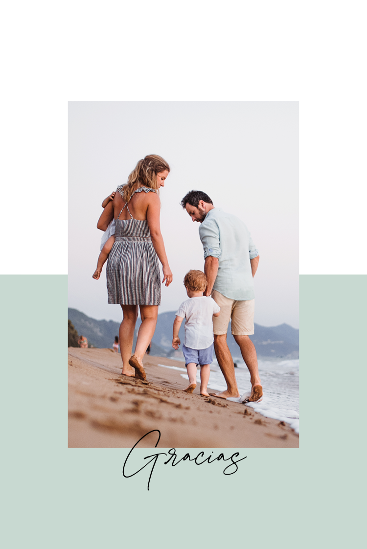 Tarjetas de agradecimiento — Gracias en verde