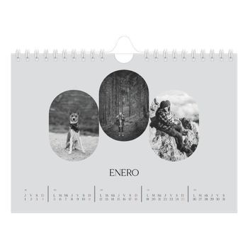 Calendario personalizado A5 horizontal — Ruta de aventuras