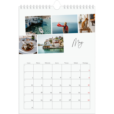 Calendario personalizado A4 — Descanso de la ciudad [Mayo]