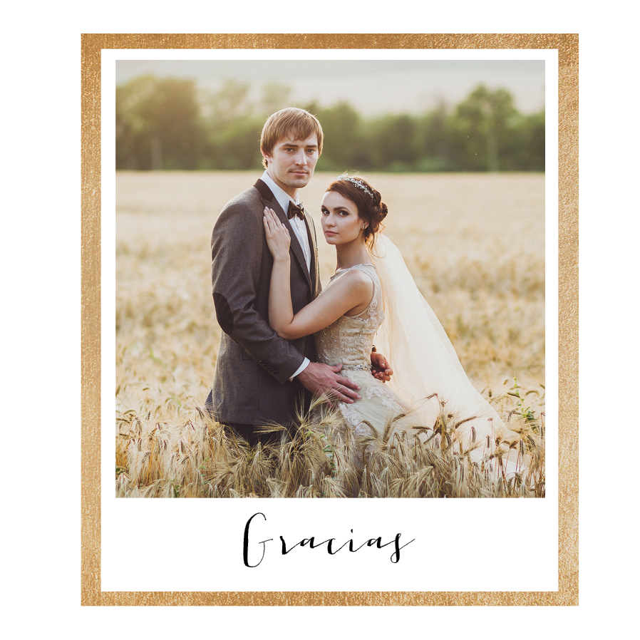 Tarjetas de agradecimiento — En el marco