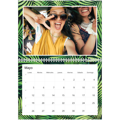 Calendario personalizado doble A4 — Vegetación viva [portada]